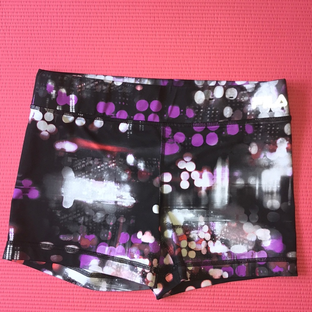 Fila purple women sports shorts .